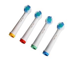 Pssopp Cabezales de Repuesto para Cepillo de Dientes Eléctrico, 8 Cerdas Redondeadas, Eliminación Eficiente de Placa, Dientes Limpios y Suaves para Cabezales EB17-X con Cerdas de Alta