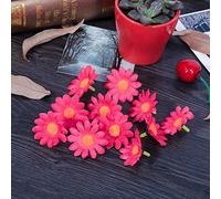 Pssopp Cabezas de Gerbera Margarita Artificiales, 100 Unidades 1.57 (Rosa