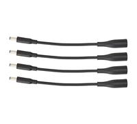 Pssopp Cable Adaptador Convertidor de Cargador de Corriente CC ABS 7,4x5,0 Mm Macho a 4,5x3,0 Mm Hembra Plug and Play, Paquete de 4 para Carga de Computadora Portátil, Uso en Viajes de Oficina