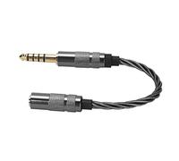 Pssopp Cable Adaptador de 4,4 Mm a 3,5 Mm, Adaptador de de Cobre Chapado en Plata de 15 Cm para Usuarios DAP, Conectores Chapados en Oro, Sonido Claro, Amplia Compatibilidad para Lotoo Cayin IBasso