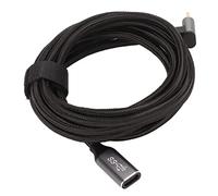 Pssopp Cable de Carga Rápida USB C Macho a Hembra, Nailon Trenzado 4K 60Hz para Steam Deck, Extensión de ángulo Recto de 10Gbps (200cm)