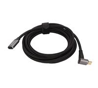 Pssopp Cable de Carga Rápida USB C Macho a Hembra, Nailon Trenzado 4K 60Hz para Steam Deck, Extensión de ángulo Recto de 10Gbps (300cm)