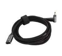Pssopp Cable de Carga Rápida USB C Macho a Hembra, Nailon Trenzado 4K 60Hz para Steam Deck, Extensión de ángulo Recto de 10Gbps (150cm)