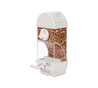 Pssopp Caja de Alimentación para Pájaros Colgante, Comederos Antidispersión, Fijación de Tornillo Estable, Conveniente Llenado Superior, Comedero para Pájaros Transparente con Bandeja para