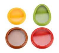 Pssopp Caja de Almacenamiento de Frutas y Verduras, Contenedor de Almacenamiento de Cebolla de Aguacate de Silicona Versátil Sellado para Cebolla, Tomate, Limón, Aguacate, 4 Uds.