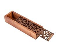 Pssopp Caja de Estuche Lápiz Madera, 4 Tipos Organizador Papelería Escritorio la Oficina Escuela Estudiantes, Alta Capacidad, Cuatro Opciones para Usted, (Tipo