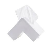 Pssopp Caja de Pañuelos en Forma de Corazón, Caja de Almacenamiento de Plástico con Gran Apertura para Pañuelos, Elegante Decoración del Hogar para Familiares y Amigos (WHITE)