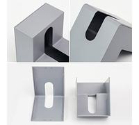 Pssopp Caja de Pañuelos en Forma de Corazón, Caja de Almacenamiento de Plástico con Gran Apertura para Pañuelos, Elegante Decoración del Hogar para Familiares y Amigos (GRAY)