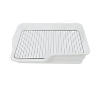 Pssopp Cajón de Baño Duradero para el Inodoro, Fácil de Limpiar el Baño de Entrenamiento Hecho de Perros de Acero Inoxidable para Perros Pequeños de Tamaño Mediano: Padrest de Teléfonos Celulares,