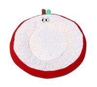 Pssopp Cama con Cojín para Perros y Gatos, Camas para Mascotas Donut, Acogedora y Calmante para Perros Pequeños, Gatos, con Cojín para, Redonda, Suave Relajante, Calentador Nan