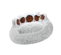 Pssopp Cama para Mascotas con Forma de Dona Esponjosa, Camas y Cama Redonda Cómoda y Lavable Multiusos para Perros Gatos para el Hogar para Mascotas con Forma de Dona Esponjosa, Camas (XXL)