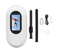 Pssopp Cámara para Collar de Mascotas, Mascotas con Tarjeta Memoria Pequeña 32 G, ángulo Ultra Gran Angular 160 Grados, Diseño Compacto (Cámara Blanca +