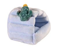 Pssopp Camas Casa para Dormir Acogedora Cabaña para Mascotas Escondite para Mascotas Cálido Refugio Cerrado para Hámsteres Planeadores del Azúcar Ardillas Loros Pájaros Cama para Hámster Nido de