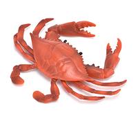 Pssopp Cangrejo de Juguete, Apariencia Realista, Cangrejo Modelo de Plástico de para Educación y Decoración Marinas (PL127-777 Cangrejo Rojo (0,072 kg))