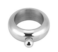 Pssopp Cantimplora de Acero Inoxidable en Forma de Pulsera, Botella de Whisky de 3.5oz con Embudo para Fiestas, Accesorios de Bar (SILVER)