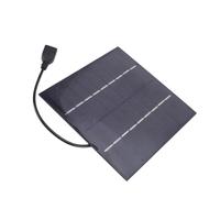 Pssopp Cargador de Panel Solar, Panel Solar USB de Silicio Monocristalino de 5 W, 5,71 X,71 Pulgadas, Carga Portátil Liviana de 3,67 Oz para Teléfonos y Dispositivos Digitales Durante Caminatas,
