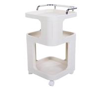 Pssopp Carro Utilitario con Ruedas, Carros Utilitarios, Organizador de Estanterías, de Almacenamiento con Ruedas para Dormitorio, Cocina, Oficina, Rodante, Móvil Que Ahorra Espacio Nan (Corto)