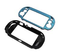 Pssopp Case de Cobertura Protectora de Metal para PS Vita 1000 1000 Vita con Acabado Cepillado Rendíjate de Aleación de Aluminio Resistente Instalación Fácil (Azul Claro)
