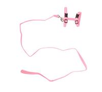 Pssopp Catch Chic Lead Set con el Pecho Ajustable, la Correa de la Luz del Tallo para Caminar Al Aire Libre, Ideal para Gatos, Material de Nylon -PP (Pink)
