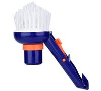 Pssopp Cepillo Aspirador para Escalones de Piscina, Cepillo para Esquinas con Cerdas Finas de Nailon para PC, Entrada de Agua Compacta de 3 Cm para Escalones, Esquinas, Escaleras, Paredes, Pisos en