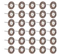 Pssopp Cepillo de Alambre de Acero de 30 Uds. Mini Cepillo de Alambre Cepillo de Rueda cepillos de Rueda para pulir Limpieza óxido/corrosión/Pintura(#4)
