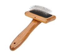 Pssopp Cepillo de Aseo para Mascotas, Peine para el Pelo de, Herramienta de Masaje, Cepillo de Eliminación de Pelo de bambú de Primera Calidad con Biselado para el Cuidado Diario de las (con algunos)