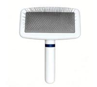 Pssopp Cepillo Suave para Perros, Cepillo de Acero Inoxidable para el Cuidado de Mascotas, Herramienta Ergonómica para Quitar Pelusas para Cachorros, Gatitos, Desprendimiento de (talla pequeña)