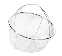 Pssopp Cesta para Utensilios de Cocina, Colador Multifuncional para Olla a Presión, Colador de Red de Malla para Lavar Freír, Vaporera de Acero Inoxidable, Cesta de Vaporera de Acero Inoxidable (18