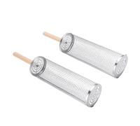 Pssopp Cesta Rodante para Parrilla de Red para Barbacoa, Herramientas para Asar a la Parrilla de Acero Inoxidable, Accesorios para Ahumador y Barbacoa para Verduras, Cocina Al Aire Libre, Camping Nan