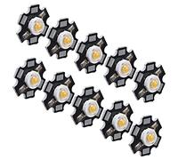 Pssopp Chip LED Fuente de Luz Chip 3W Luz Cálida Aluminio PCB 3V 20mm 90lm W 10000H para DIY Techo Downlight Linterna Lámpara de Mesa Reparación de Iluminación Interior (cálida 3W)
