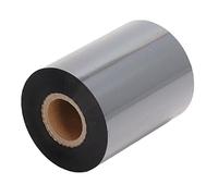 Pssopp Cinta de Transferencia Térmica para Impresora de Cera, Cera Mejorada con Resina Premium, 110 Mm X 300 M, Negra para Códigos de Barras Giratorios TSC, Texto Claro, Impresión de Alta Densidad