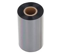 Pssopp Cinta de Transferencia Térmica para Impresora de Cera, Cera Mejorada con Resina Premium, 110 Mm X 300 M, Negra para Códigos de Barras Giratorios TSC, Texto Claro, Impresión de Alta Densidad