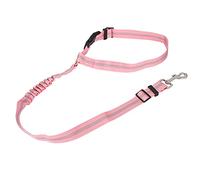 Pssopp Cinturón de Seguridad Ajustable para Reposacabezas de Mascotas, Correa de Seguridad de Nailon para Coche, Evita Masticaciones y Accidentes, Reflectante, para Perros de Todos los Tamaños (Pink)