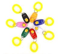 Pssopp Clickers para adiestramiento de s con muñequeras 7Pcs Colorido Juego práctico de adiestramiento para Mascotas con Herramientas prácticas y eficaces para s, Gatos, Cachorros