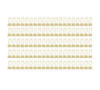 Pssopp Clips de Aglutinantes de Metal de 100 Piezas con Diseño de de Conejito Súper Lindo, Clips Pequeños de Oro de Metal Duraderos para Documentos de Ropa para la Escuela de Oficina