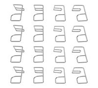 Pssopp Clips para Panel De Valla, Kit De 50 Uds. De Clips para Postes en T, para Panel De Valla De Acero Inoxidable, Sujetadores De Alambre para Instalación De Cercas Nan
