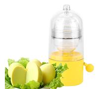 Pssopp Coctelera de Huevos, Batidor de Huevos con Cuerda de Silicona para PC para Hacer Dorados, Mezclador de Yema Blanca Manual, Fácil Montaje y Limpieza para Cocina Casera y Niños