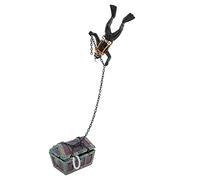 Pssopp Cofre del Tesoro para Acuario con Decoración de Buzo, 5,5 Cm, para