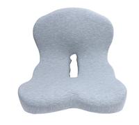 Pssopp Cojín de Soporte Lumbar Ergonómico, Almohada de Espuma de Memoria Desmontable con Cojín de Espalda Integrado para la Silla de Oficina para Alivio del Dolor de Espalda