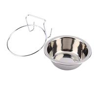 Pssopp Colgante Alimento para Mascotas Tazón de Agua Alimentador para Mascotas de Acero Inoxidable Alimento para Mascotas Tazón de alimentación de Agua Cachorro de Comida Jaula de Agua