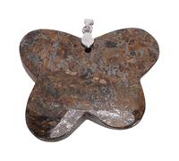 Pssopp Colgante de Piedra de Cristal, Cristales Curativos, Pieza de Decoración Versátil Exterior, Colgante en Forma de Ala de Energía, Adorno para Hacer Joyas de Piedra de Cristal, Pulida Tallada a