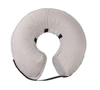 Pssopp Collar de Bisagra de Perros Inflable Cuello Protector Suave para Collar de Perros Después del Nacimiento para Picazón, Material de PVC para y Gatos (Gray)