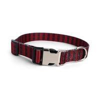 Pssopp Collar de Metal Ajustable para Cachorros, Collar de Impreso, Poliéster Ajustable, de Metal para Cachorros, Accesorios de Hebilla Suave para Mascotas Pequeñas, Medianas y Grandes, para