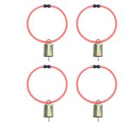 Pssopp Collar de Oveja Multifuncional de 4 Piezas, Collar de Cabra de Goma Suave y Cómodo con Hebilla Automática de Campana para Animales de Granja