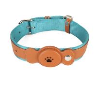Pssopp Collar de Perro Collar de Tela Suave para Mascotas Collar de Gato Impermeable Elegante (Brown)