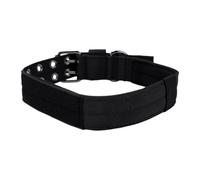 Pssopp Collar Resistente para Perros Grandes, Nailon con Hebilla Ajustable y Acolchado Interior para Entrenamiento y Paseos Al Aire Libre (L)