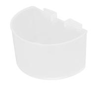 Pssopp Comedero para Jaula de Pájaros, Juego de Cuencos de Alimentación de Plástico, 20 Piezas de Comedero Azul para Pájaros Pequeños y Loros de 4,33x2,36 Pulgadas, Fácil Instalación (L)