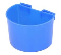 Pssopp Comedero para Jaula de Pájaros, Juego de Cuencos de Alimentación de Plástico, 20 Piezas de Comedero Azul para Pájaros Pequeños y Loros de 4,33x2,36 Pulgadas, Fácil Instalación (L)