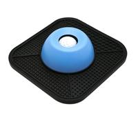 Pssopp Comedero para Perros Slow Feeder con Alfombrilla para Lamer, 2 en 1 de Silicona, Color Negro (Cuenco Azul+Alfombrilla Negra.)
