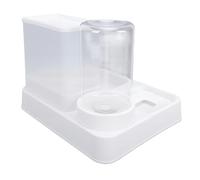Pssopp Comederos Dispensador Automático de Agua para Mascotas por Gravedad de 2,8 L Dispensador de Alimentos Secos para Gatos con Gran Apertura para Perros y Gatos Fácil de Rellenar Alimentador de